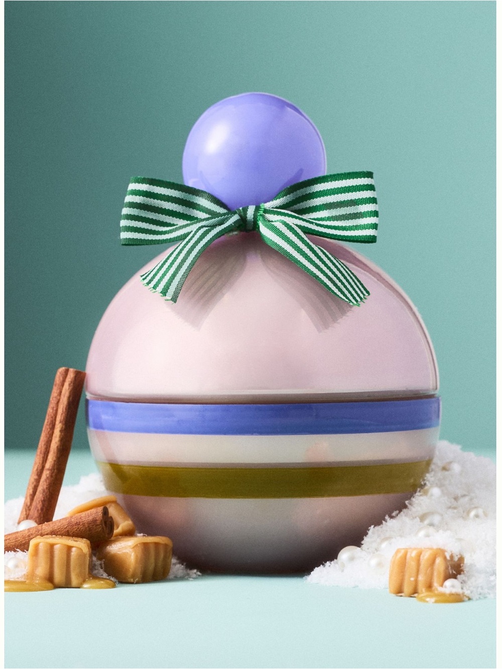 Anthropologie Christmas Candle Modern Ornament New in Box NIB Vanilla Caramel